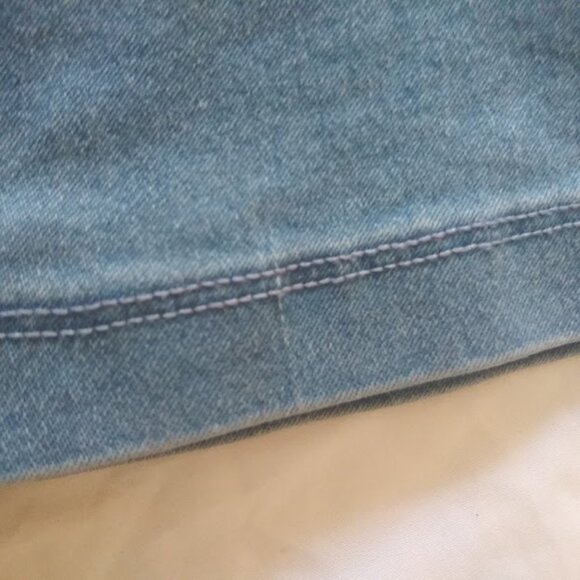 C'est Toi women's size M denim sleeveless jumpsuit - Picture 16 of 16